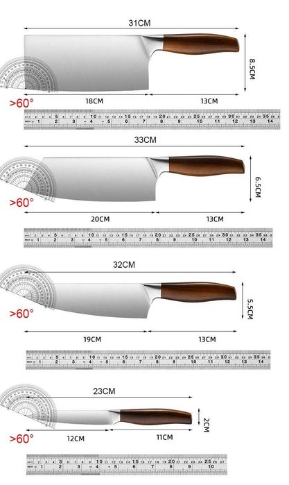 Набор японских Ножей Santoku АКЦИЯ!(Шеф-нож+подставка в подарок)