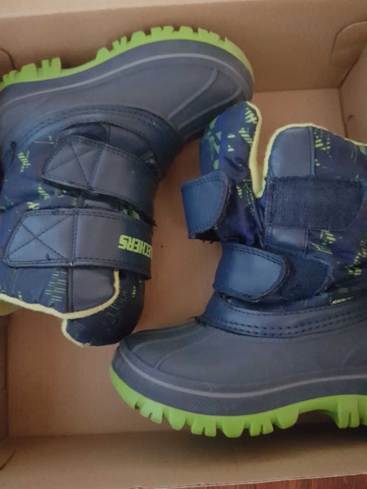 сапоги для мальчика зимние чоботи Skechers 22/23 раз. стелька 14 см