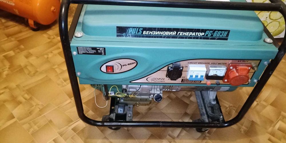 Бензогенератор 6 квт pg-603H  220/380 вольт новый