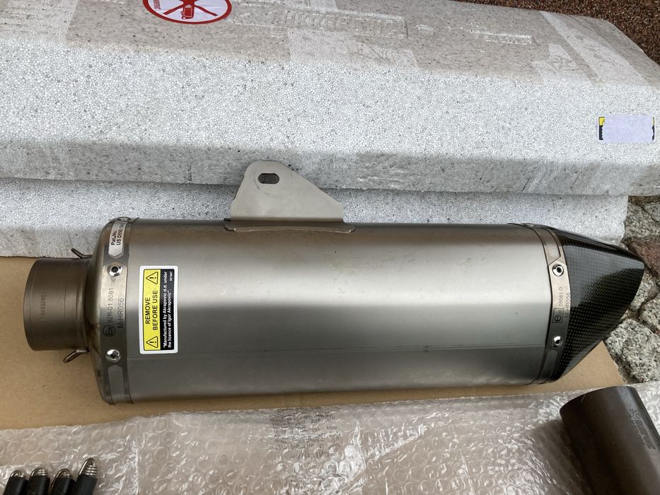 BMW G310 R GS full Akrapovic Racing line tlumik wydech jak nowy