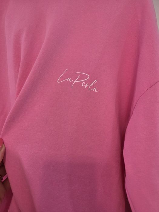 Bluza różowa wciągana skrzydła La Perla ściągacz uni s