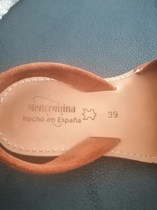 Sandálias menorquinas Tam 39