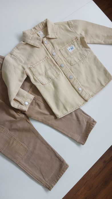 Куртка сорочка верхня джинсова h&m 98