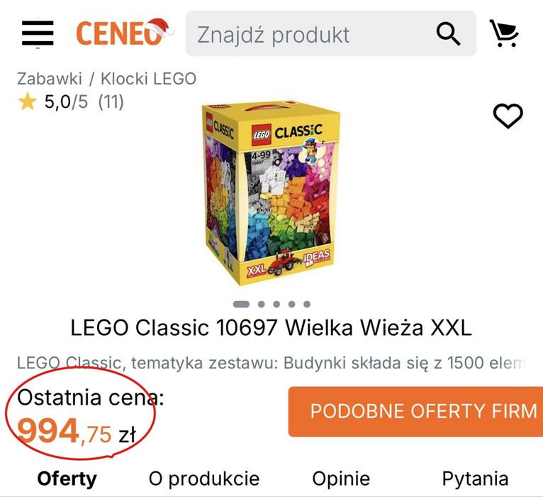 LEGO Classic, Wieża  XXL 10697