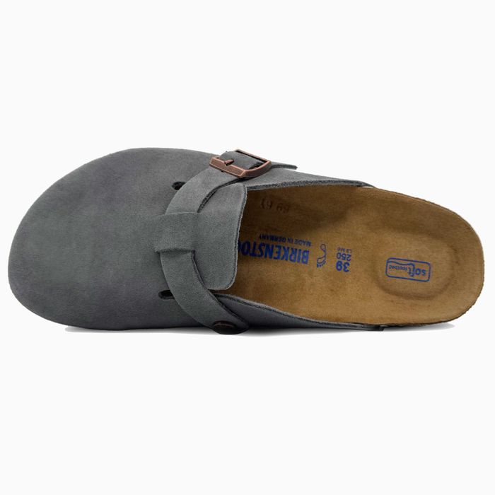 Капці Birkenstock Boston Grey premium клоги