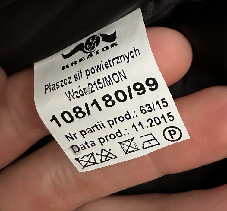 Płaszcz sił powietrznych wz. 215 mon