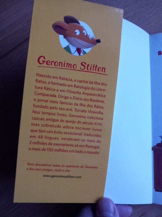 Livro "O manuscrito misterioso" de Geronimo Stilton, novo!