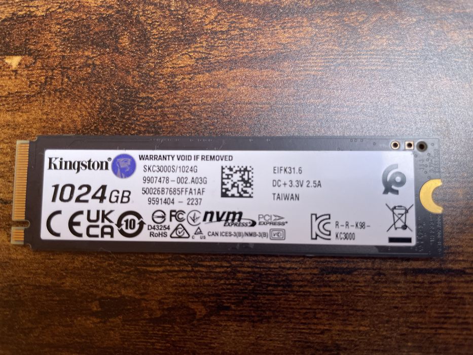 SSD диск Kingston KC3000 1TB