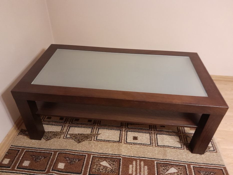 Ława z szyba 140x80