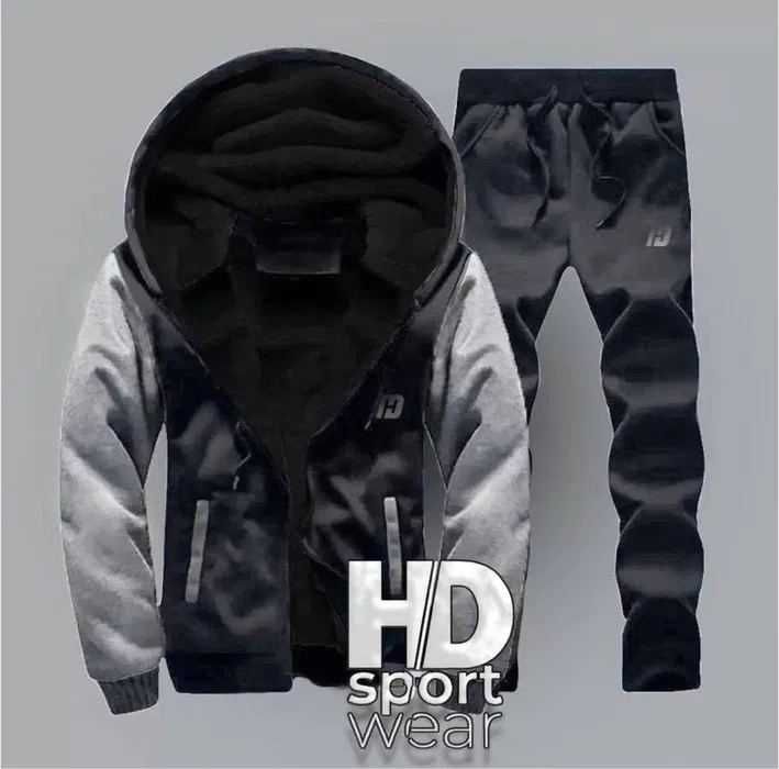 Чоловічий теплий костюм на хутрі