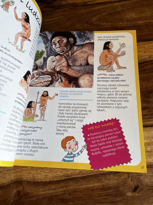 Książeczka dla dzieci Prehistoria - obrazkowa encyklopedia dla dzieci