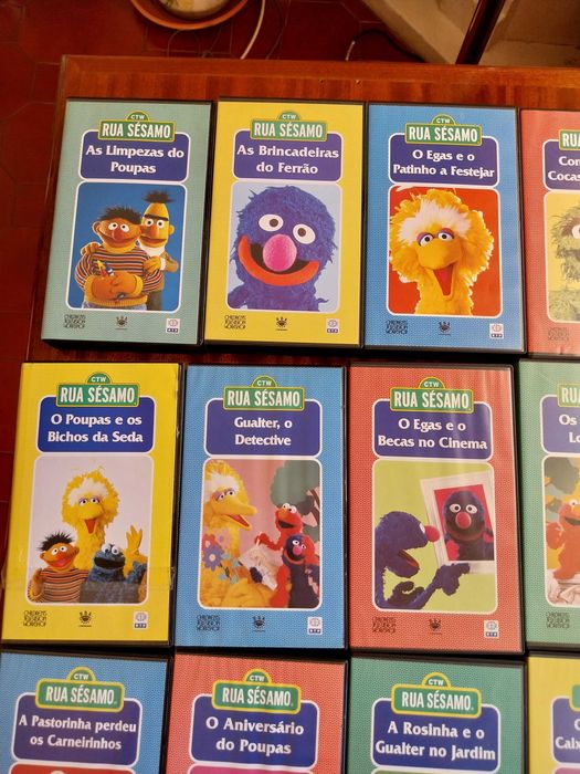 Coleção Rua Sésamo - VHS / 15 Cassetes, vintage, antiguidade