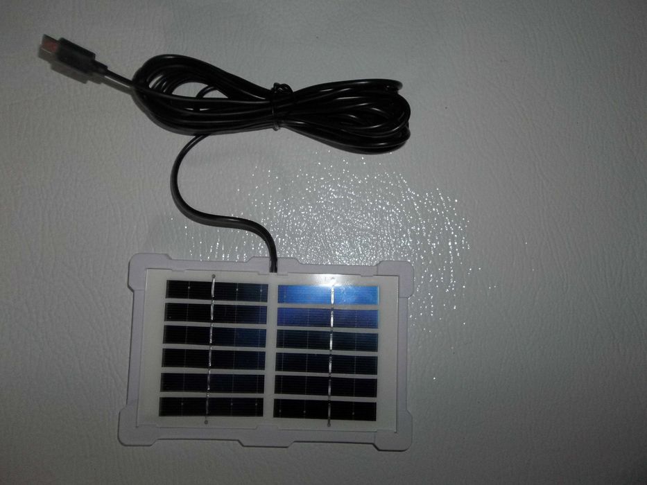Солнечная панель 1.2 Вт 120*75*10 мм с MicroUSB кабелем