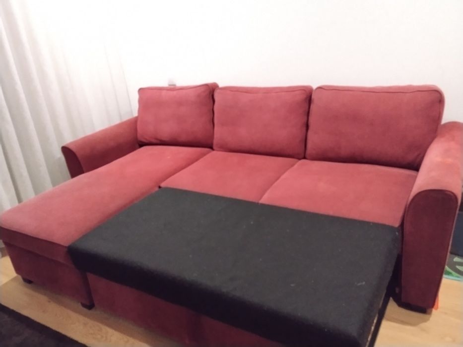 Sofá cama com chesslong