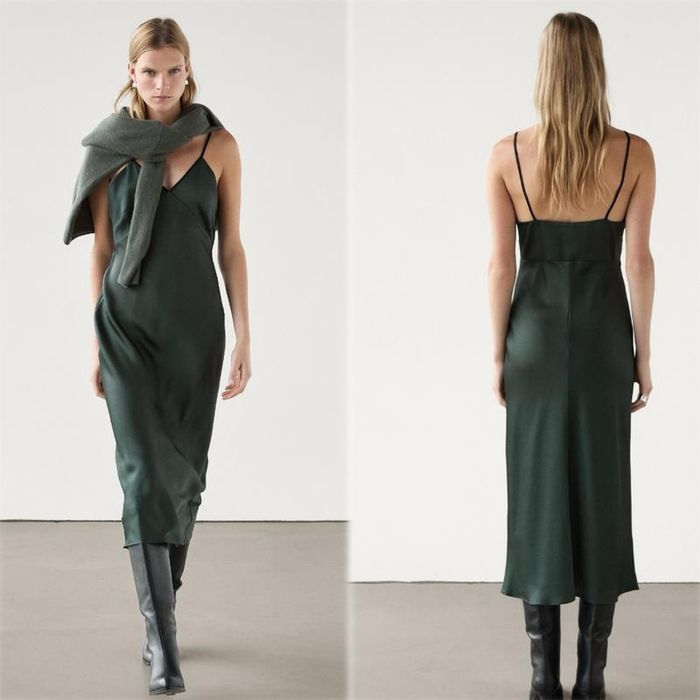 сукня Massimo Dutti зелена