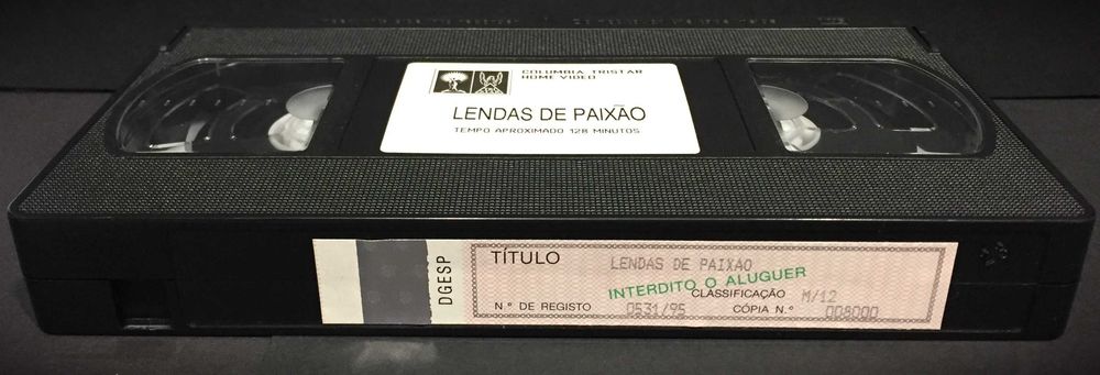 Lendas de paixão VHS