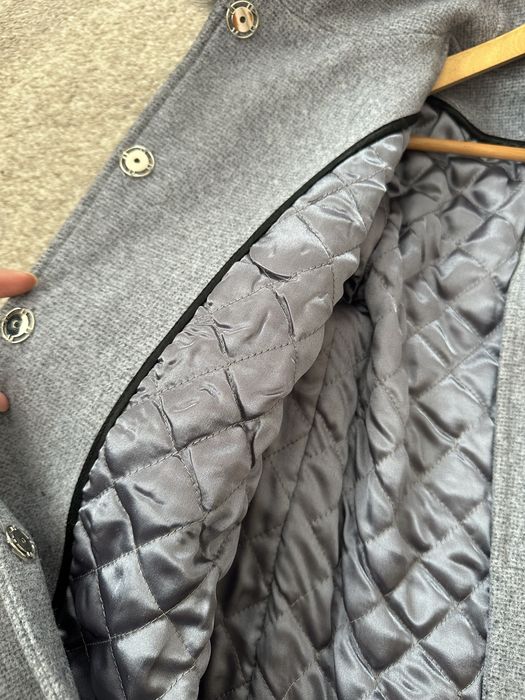 Зимове жіноче пальто, сірий/блакитний