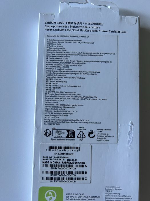 Etui do Samsung A34 5G Card Slo Case
