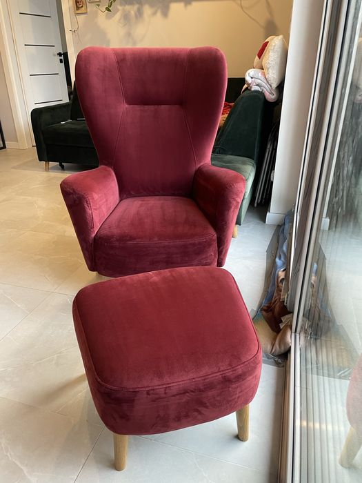 Fotel wypoczynkowy z podnóżkiem