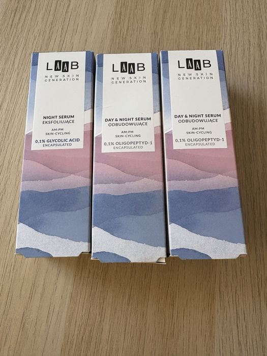 Serum odbudowujące, eksfoliujące na noc Laab
