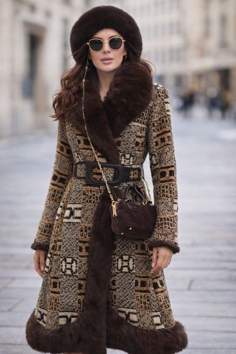 Płaszcz wełniany viral vintage r.38