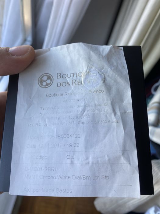 Relógio MVMT Chrono novo, nunca usado, na caixa original
