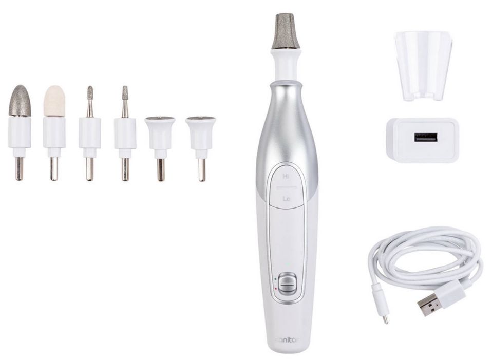 Набір для манікюру та педикюру фрезер SANITAS SMA 60, 7 насадок