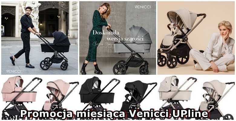 Wózek Venicci Tinum Upline zestaw kompletny promocja