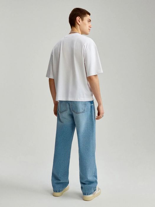 Jasnoniebieskie jeansy baggy HOUSE rozm. XS