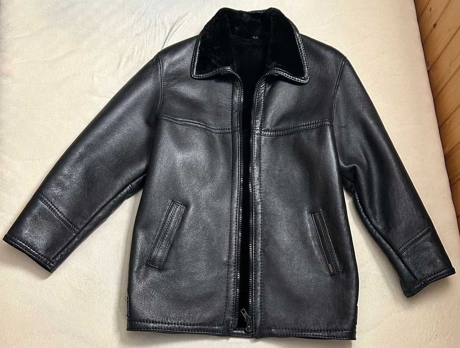 Kożuch męski czarny nowy OKAZJA !