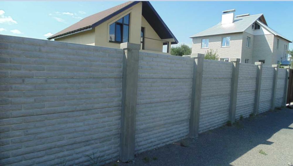 ⫸ ЗАМЕР СЕГОДНЯ. Секционный бетонный забор/жб Еврозабор/Паркан/Огорожа ...