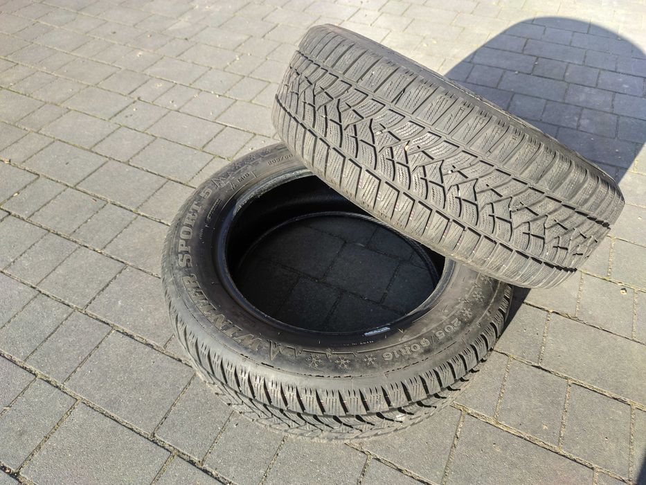 2szt Dunlop Wintersport 5 205/60R16 96H XL koniec 2016r 5-6mm