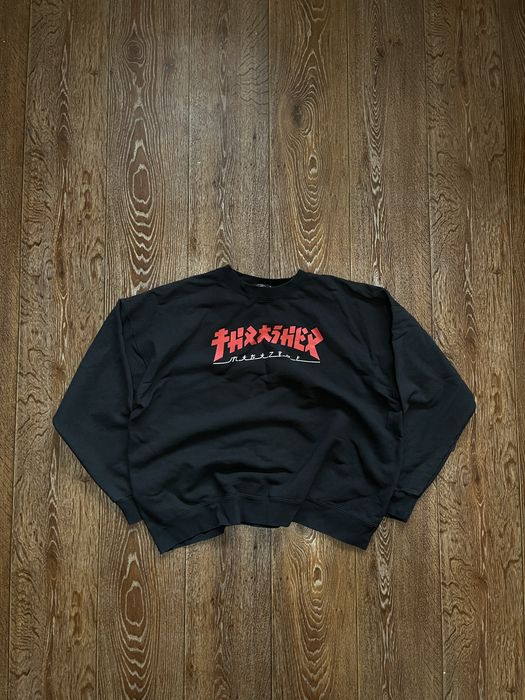 Чорний світшот Thrasher