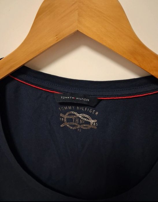Tommy Hilfiger granatowa koszulka damska M