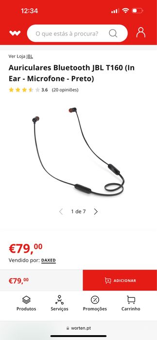 Auriculares desportivos JBL