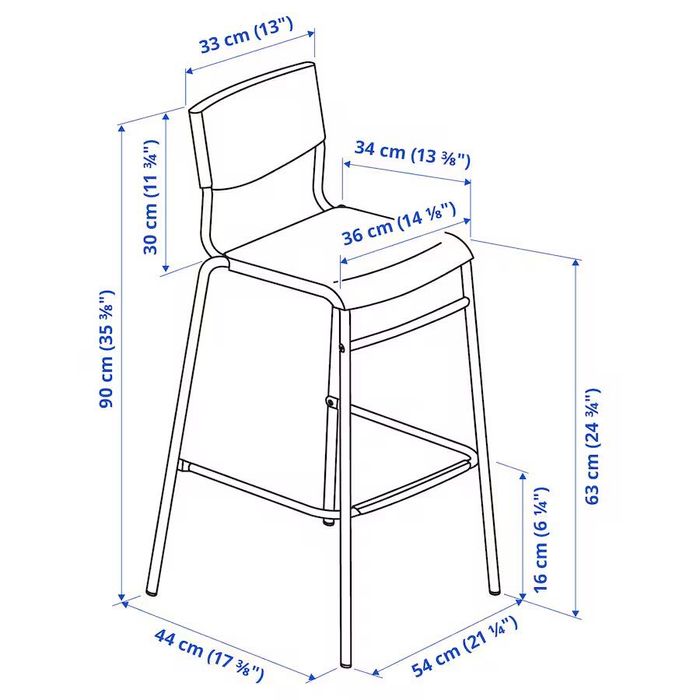 Duas cadeiras altas IKEA