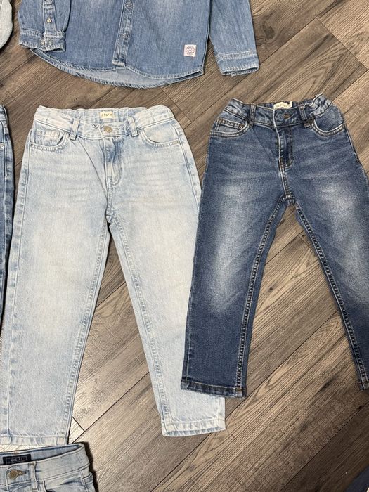 Джинси , джинсовий піджак H&M, Zara, F&F зріст  104, 110, 116