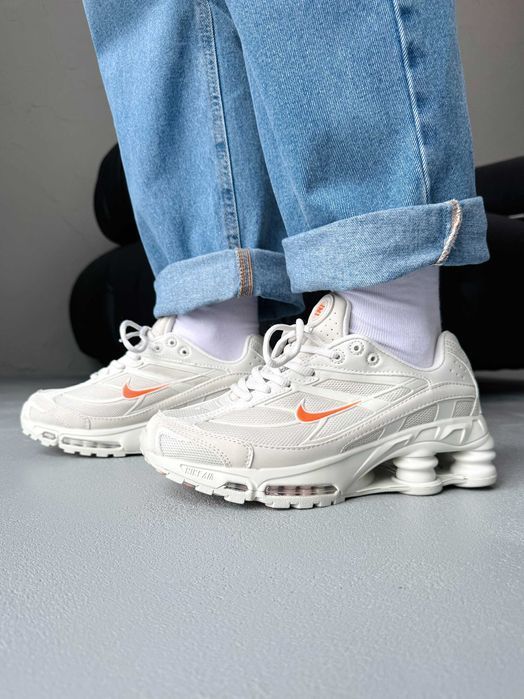 Кросівки Nike Shox Ride 2 Light Bone/Orange premium