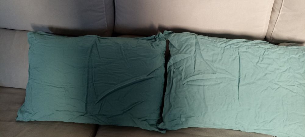 Almofadas viscoelasticas com capa de linho