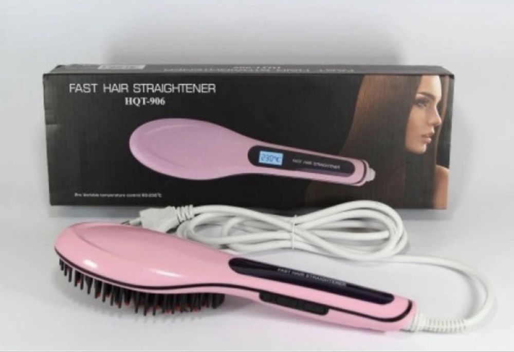 Гребінець-випрямляч Fast Hair з Led дисплеєм