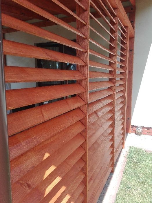 Rolety drewniane stałe żaluzje drewniane ruchome deseczki PRODUCENT