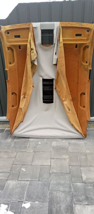 Перетяжка потолка, стоек, козырьков алькантарой. Покраска пластика ...