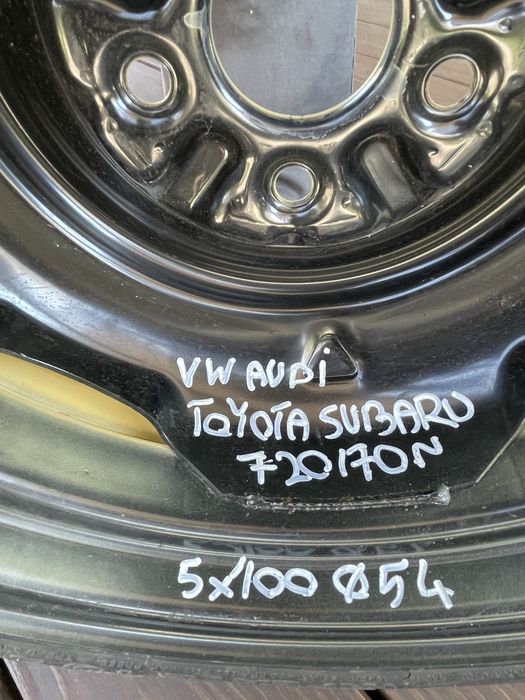 Компактне запасне колесо докатка T125/70 d16 96М 5х100 нове