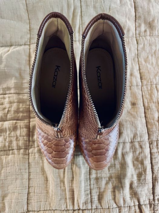 KAZAR botki szpilka na platformie