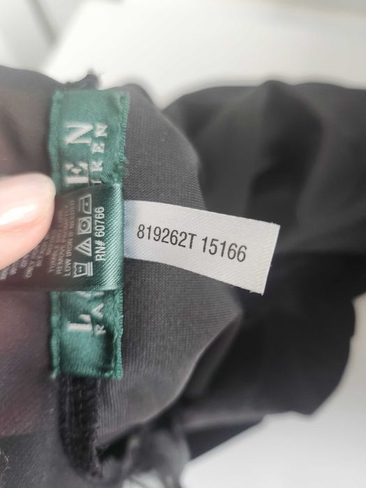 Welurowa czarna bluzka Ralph Lauren S nowa