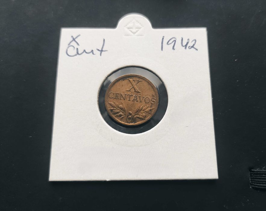 Moeda Antiga - X Centavos 1942 - EXCELENTE