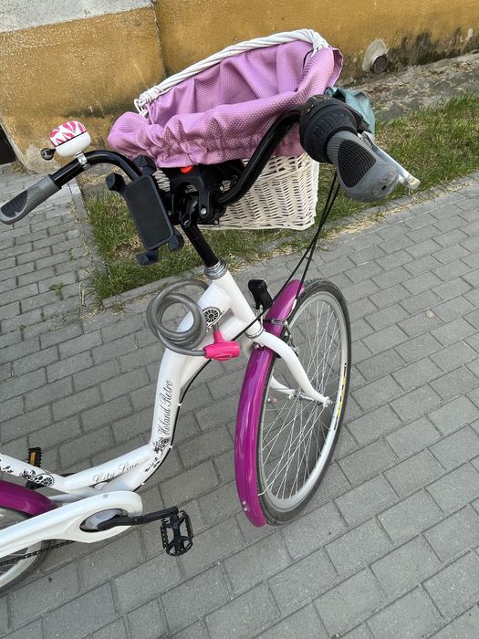 Rower damski miejski 28 cali przerzutki różowy biały Kielce • OLX.pl