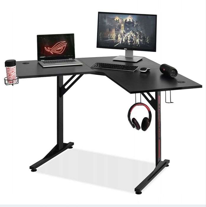 Nowe narożne biurko gamingowe 120x120x76,5