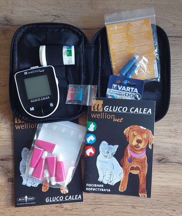 Глюкометр для тварин Wellion Vet Gluco Calea + тест-смужки