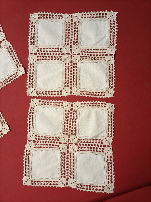 Conjunto de três naprons de quarto